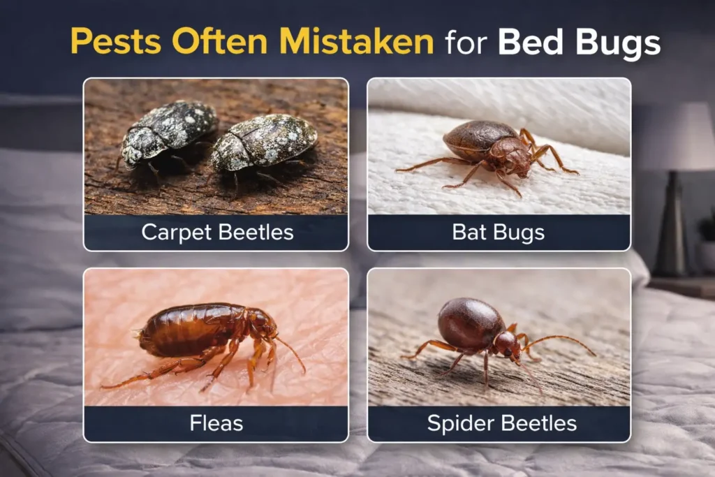 Pests Often Mistaken for Bed Bugs